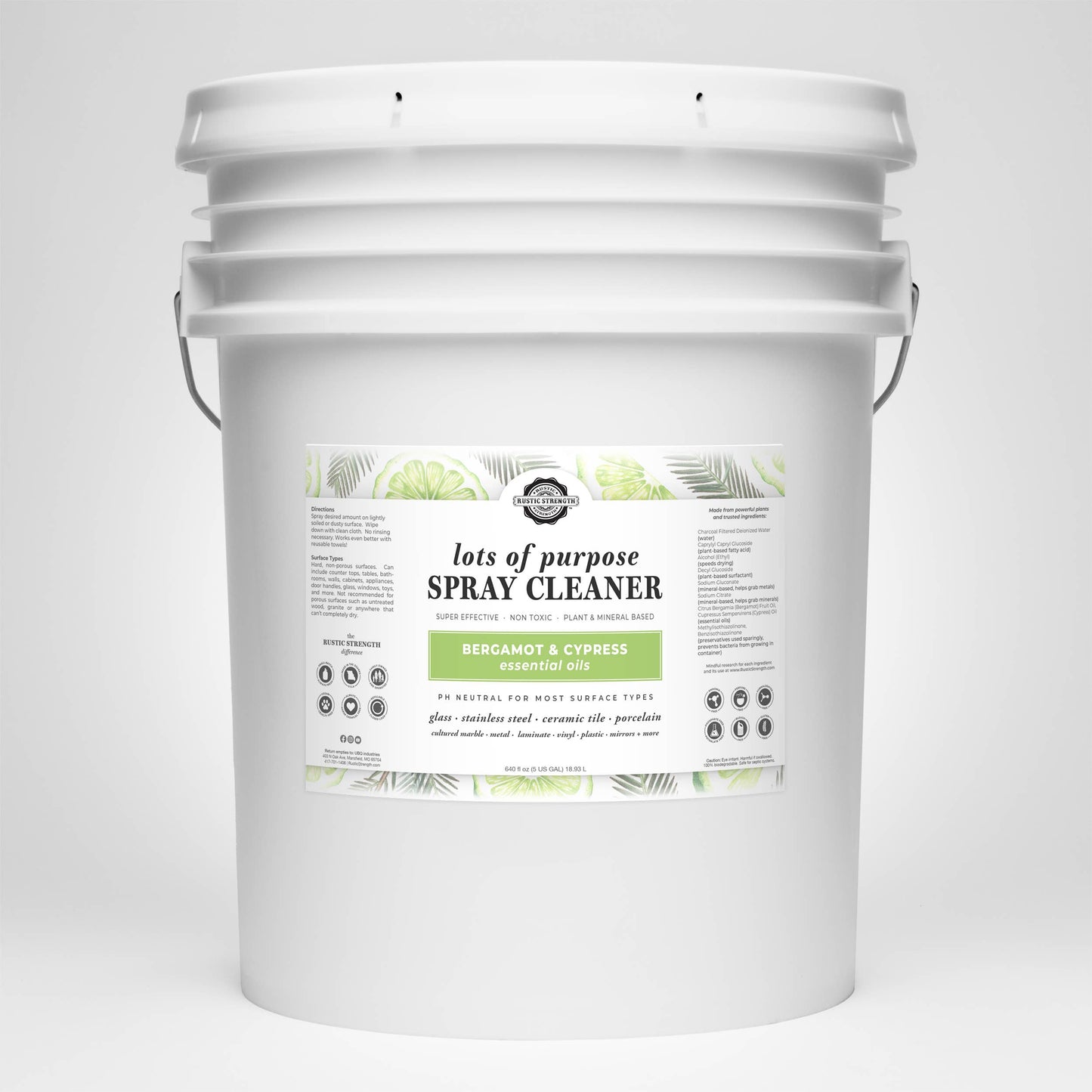 Rustic Strength: Multi-Purpose Spray Cleaner | Lemon Lime Orange Grapefruit