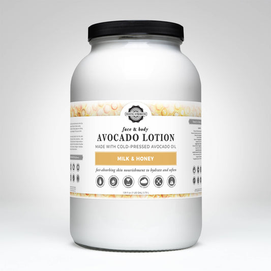 Bulk Avocado Lotion for Face and Body- Mild Formula, Paraben-Free