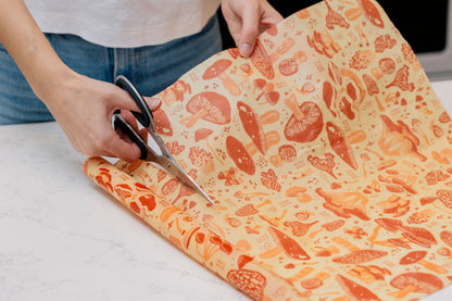 Bee's Wrap: Cut-to-Size Roll, Mushroom Magic, Limited Edition Print