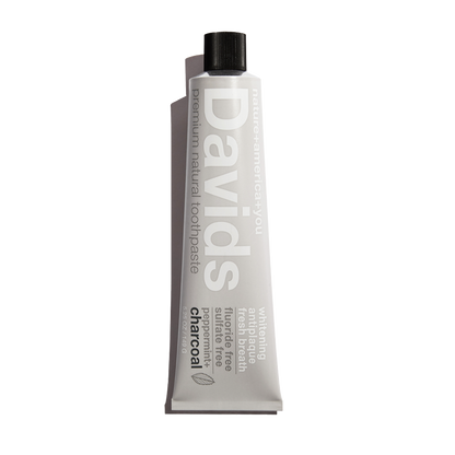 Davids premium toothpaste  /  charcoal+peppermint