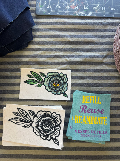 Vessel Refills Screen Printed Patch