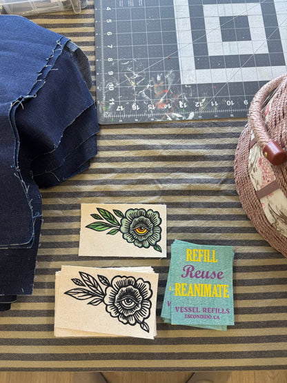 Vessel Refills Screen Printed Patch