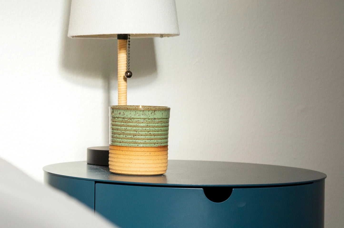 Handmade Ceramic Vessel, Teal | ReCandle Co.