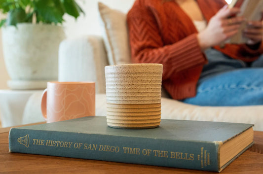 Handmade Ceramic Vessel, Walnut | ReCandle Co.