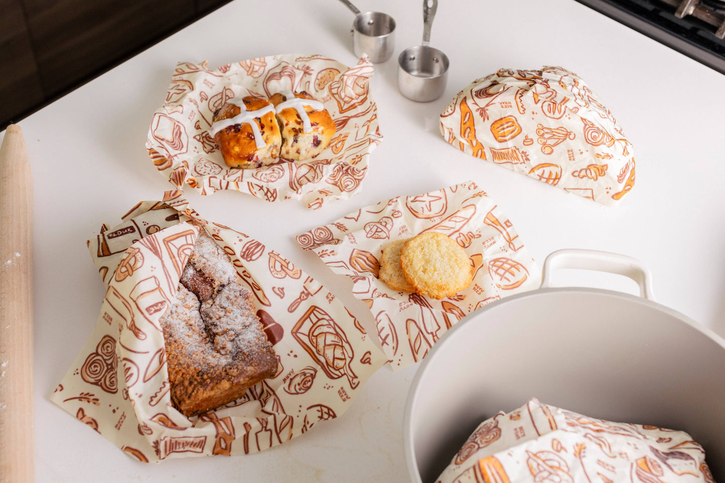 Bakery Lane - Assorted 3 Pack - Seasonal Print | Bee's Wrap