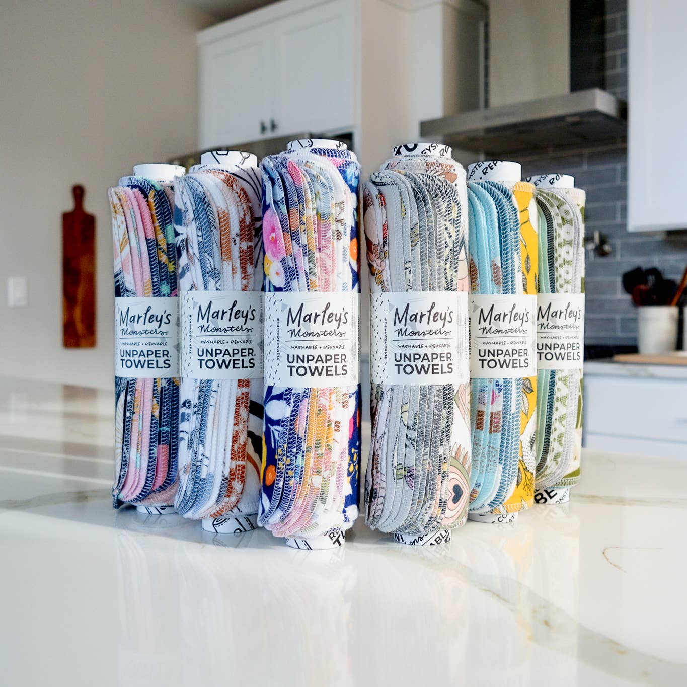 UNpaper® Towels: Prints, 12 count with craft tube, Marley's Monsters