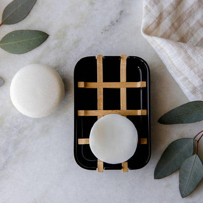 Earth Ahead: Biodegradable Soap Dish Tray - Black