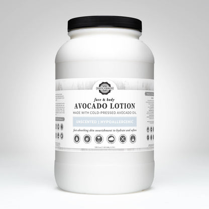 Bulk Avocado Lotion for Face and Body- Mild Formula, Paraben-Free
