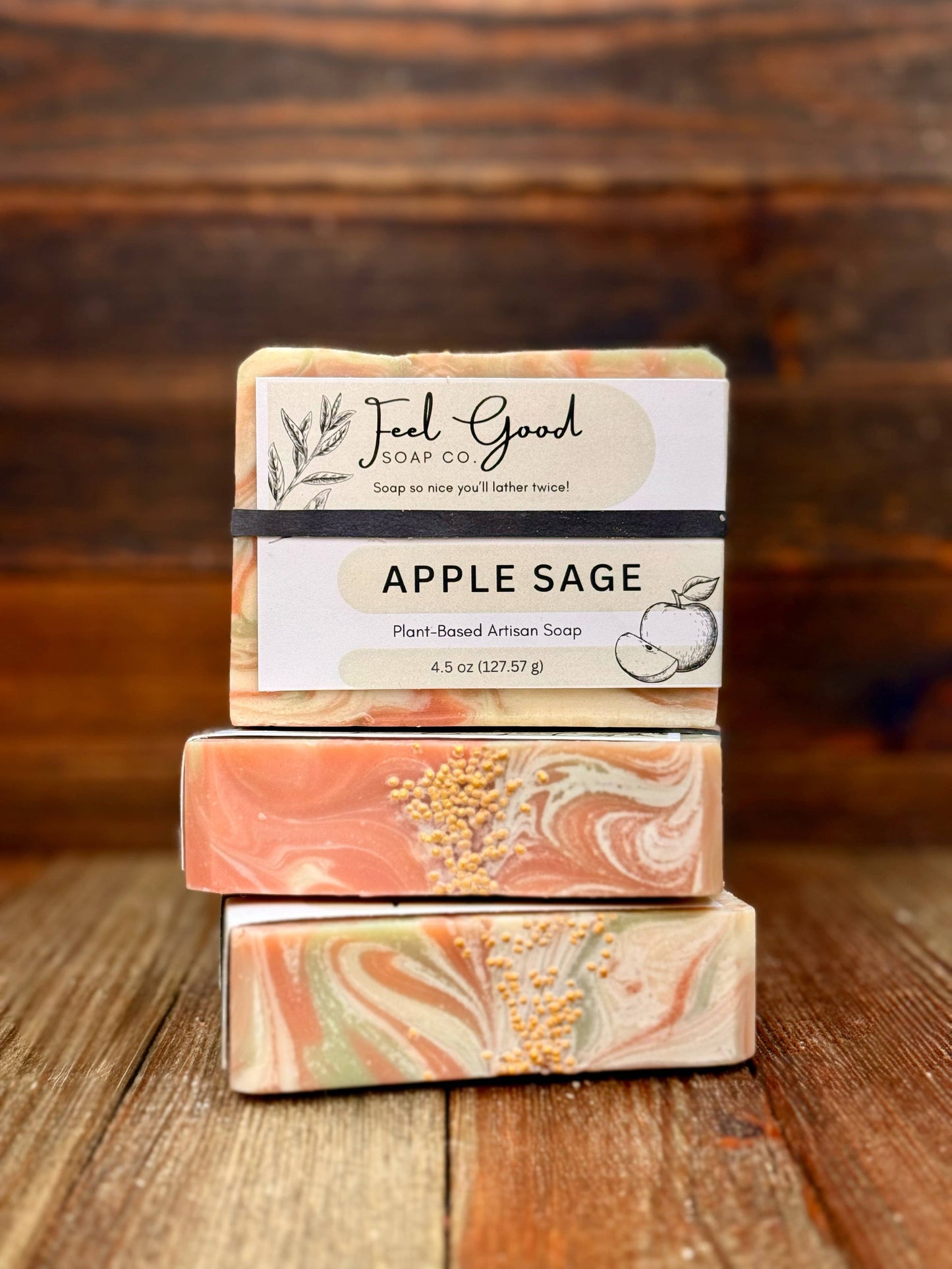 Feel Good Market: Apple Sage Organic Coconut Milk Soap 