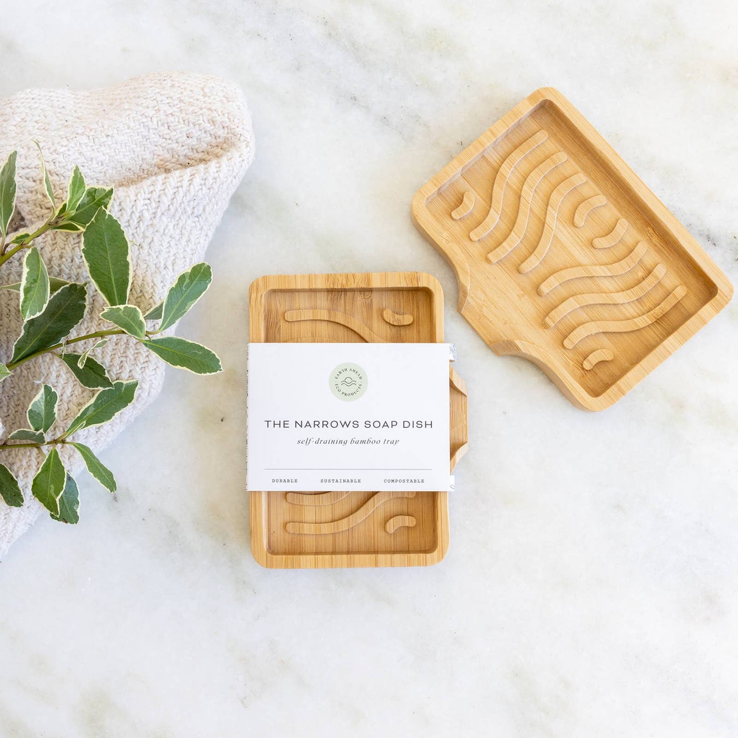 Earth Ahead: The Narrows Self Draining Bamboo Soap Dish