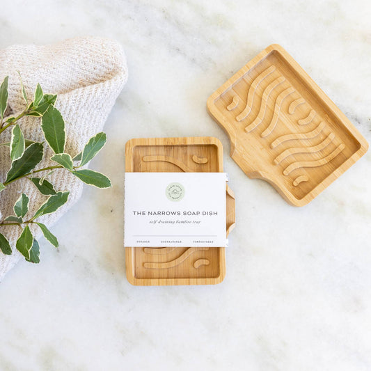 Earth Ahead: The Narrows Self Draining Bamboo Soap Dish