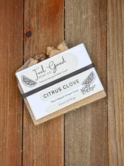 Citrus Clove Organic Coconut Milk & Shea Butter Soap | Feel Good Market