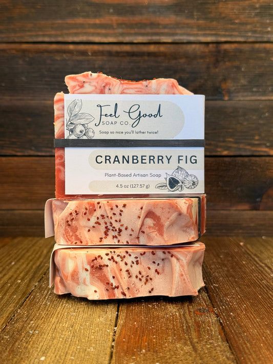 Feel Good Market: Cranberry Fig Organic Coconut Milk and Shea Butter Soap