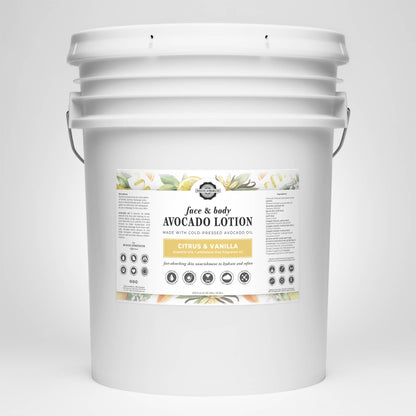 Bulk Avocado Lotion for Face and Body- Mild Formula, Paraben-Free