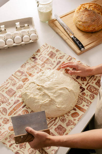 Bakery Lane - Bread Wrap, Seasonal Print | Bee's Wrap