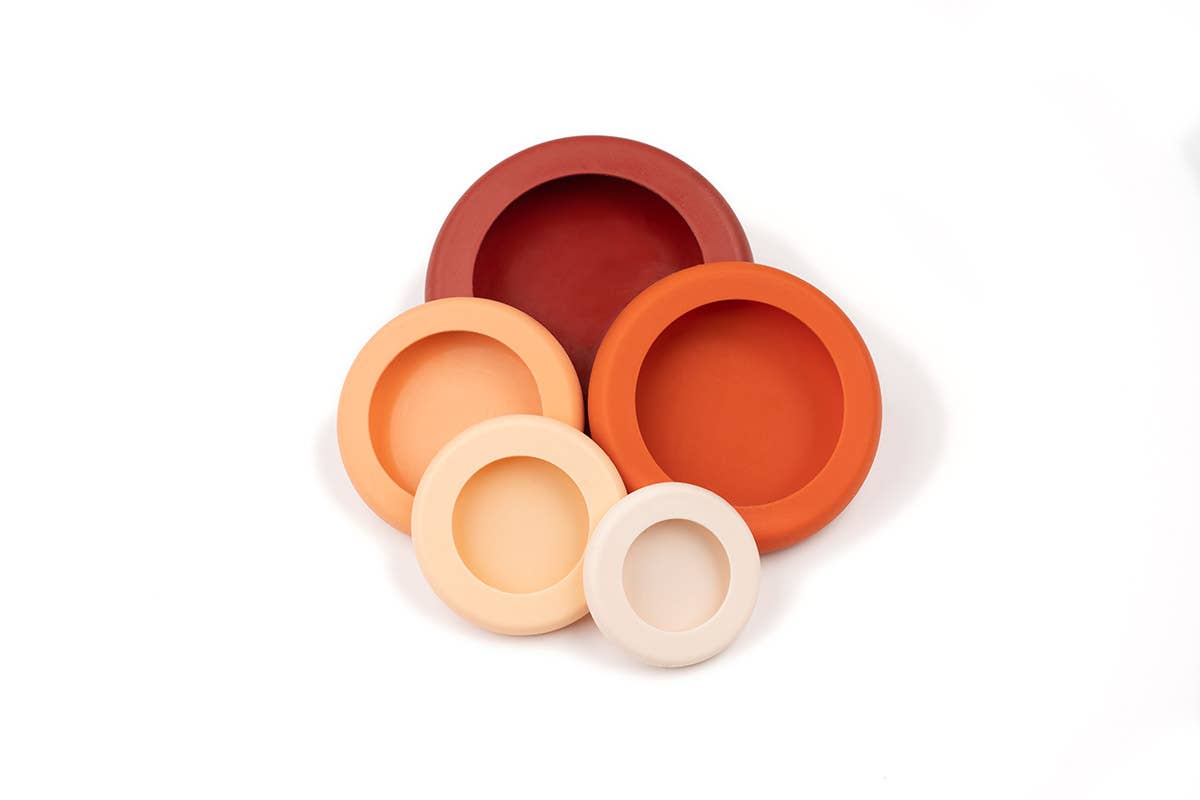 Terra Cotta Food Huggers - Set of 5