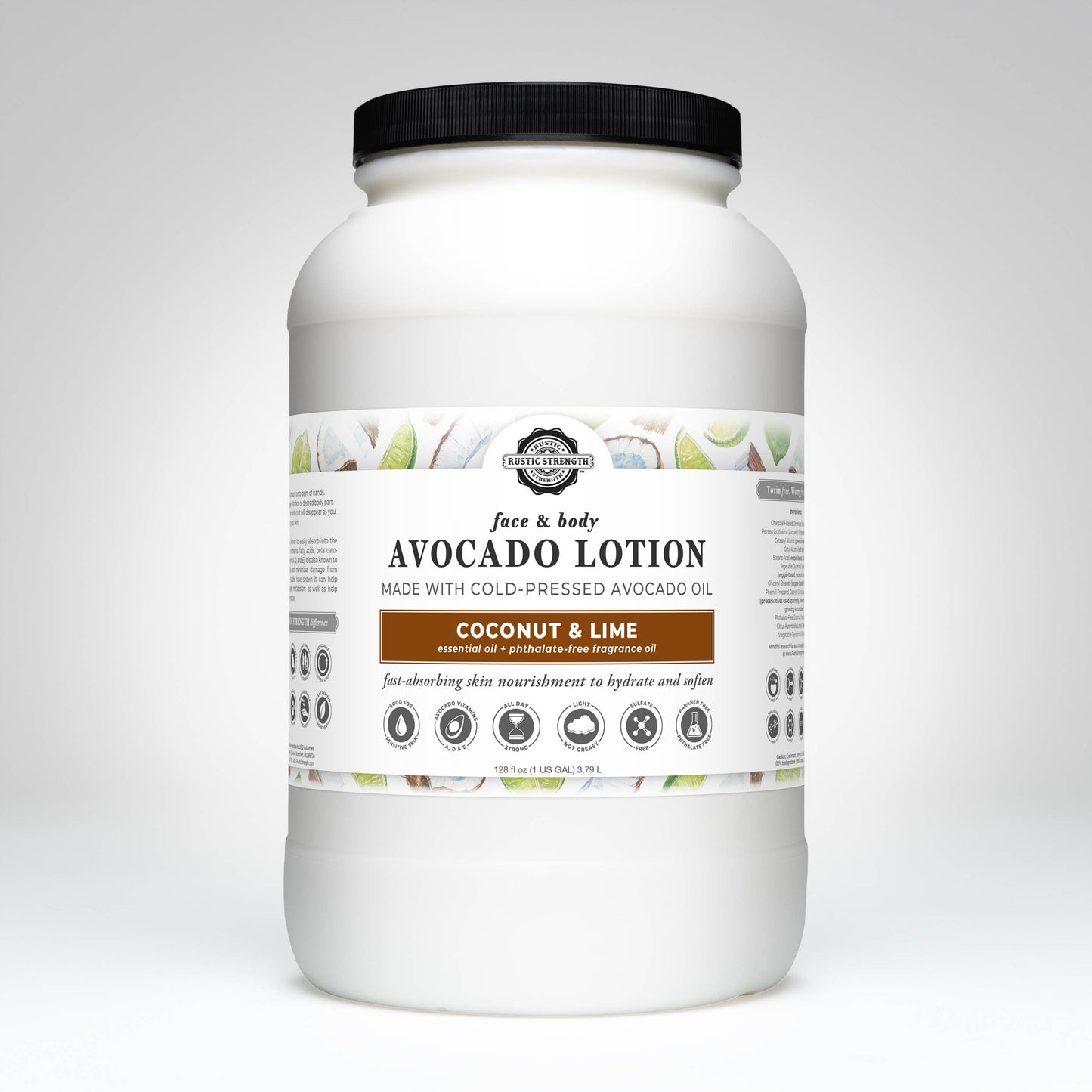 Bulk Avocado Lotion for Face and Body- Mild Formula, Paraben-Free