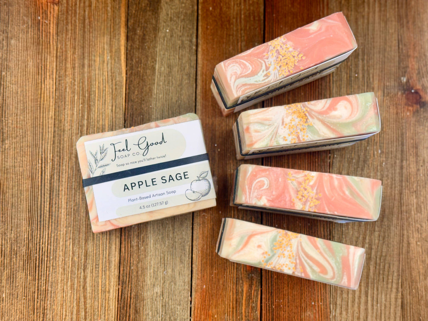Feel Good Market: Apple Sage Organic Coconut Milk Soap 