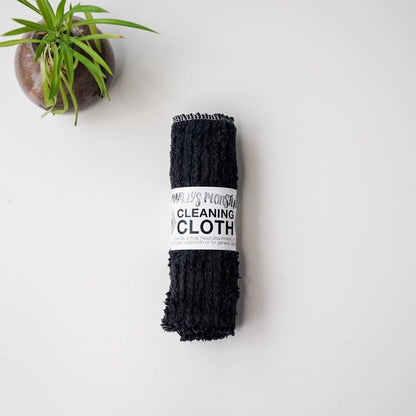 Cleaning Cloth: Black Cotton Chenille - Marley's Monsters
