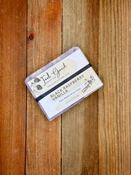 Feel Good Market: Black Raspberry Vanilla Organic Coconut & Shea Butter Soap
