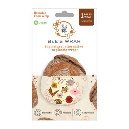 Bee's Wrap: Bread Wrap - Meadow Magic, Vegan Plant Based Wax