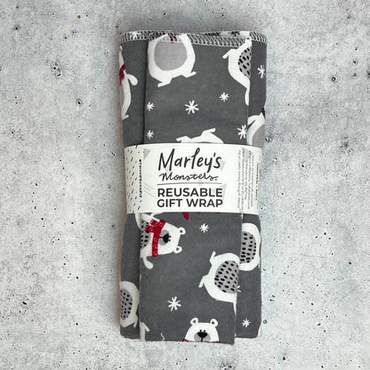 Holiday Reusable Gift Wrap | Marley's Monsters 3 pc Set