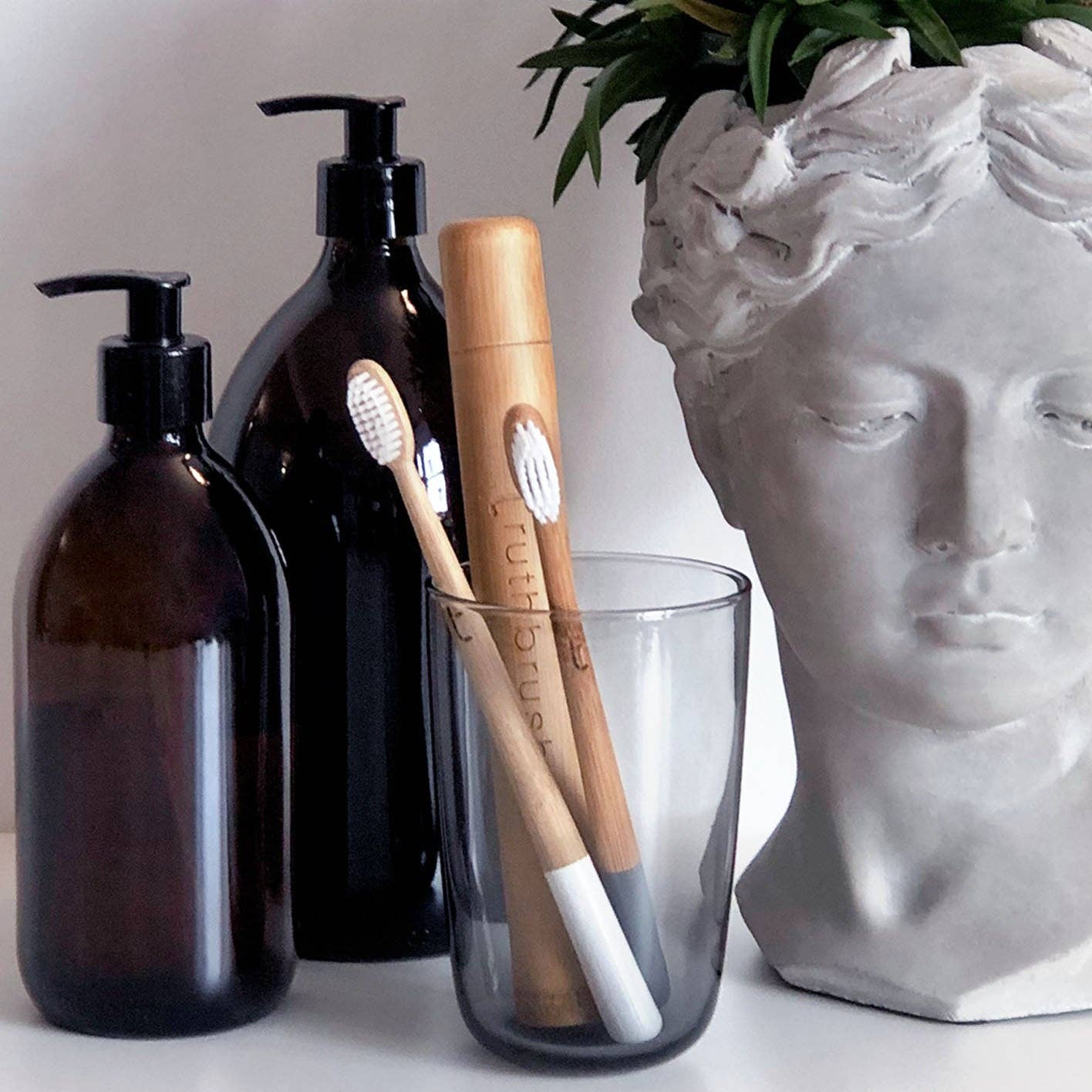 Storm Grey Soft Castor Oil Bristles