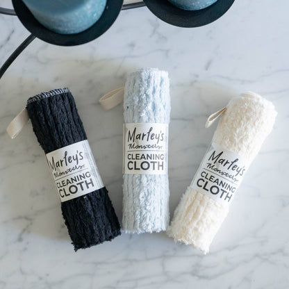 Cleaning Cloth: Black Cotton Chenille - Marley's Monsters