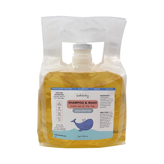 Natural Baby Wash/Shampoo, Unscented Taylor's Naturals | Tiny Tulip Haus