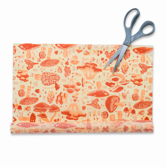 Bee's Wrap: Cut-to-Size Roll, Mushroom Magic, Limited Edition Print