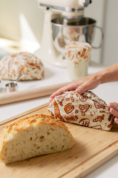 Bakery Lane - Bread Wrap, Seasonal Print | Bee's Wrap